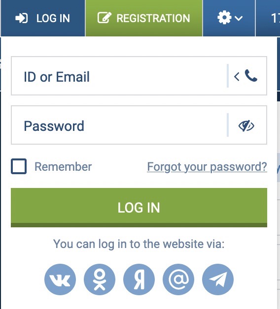1xBet вход в личный кабинет